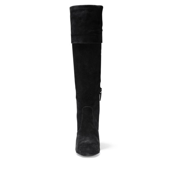 NWT Size 7.5 Cole Haan Black Tess Suede Cuff Boot - Picture 3 of 7
